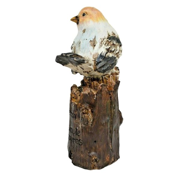 TII Collections Cherish Lifes Simple Pleasures Resin Bird on a Log 8 in Figurine - Picture 2 of 5